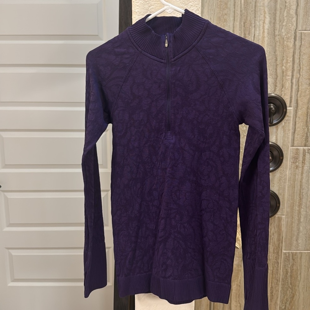 Lululemon Rest Less 1/2 Zip Dark Court Purple Size 6 or 8